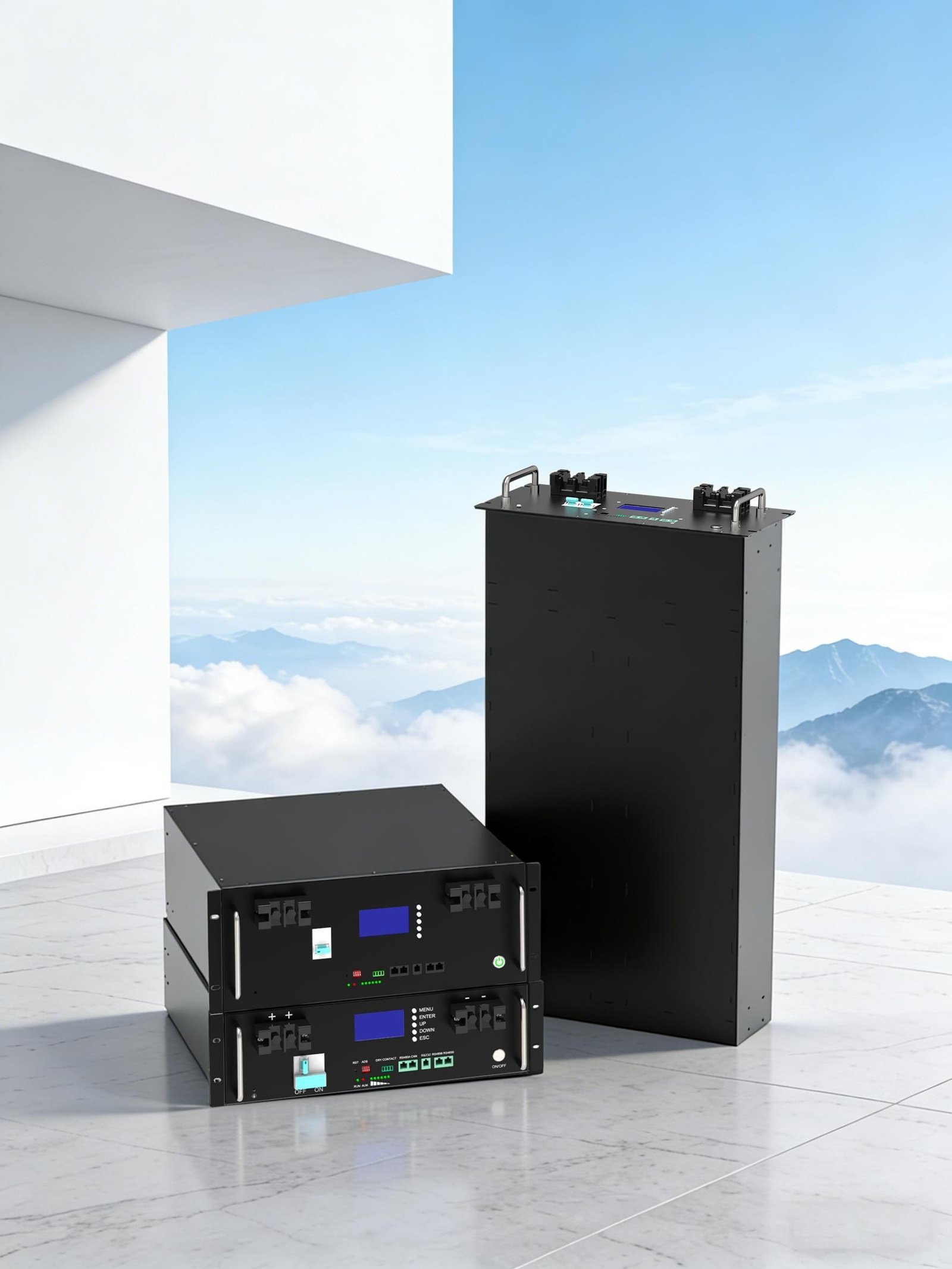 Low-voltage rack battery product family
