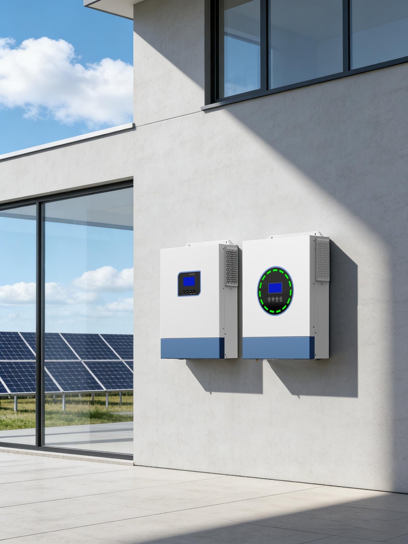 Off-grid inverter product family in a solar power setting